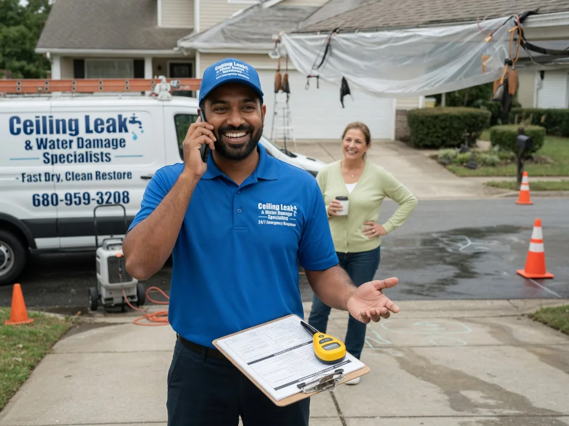 Ceiling Leak Cleanup Gas City, IN FAQs